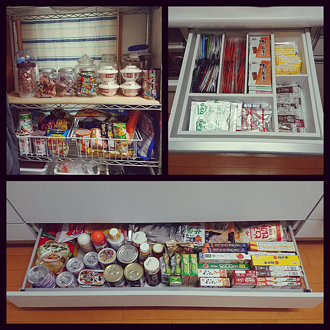 キッチン 安全対策 ぎっしり 臨時休校中 ローリングストック などのインテリア実例 03 16 07 42 54 Roomclip ルームクリップ