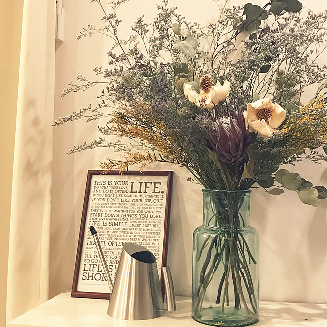 雑貨 観葉植物 植物 ドライフラワー グリーン などのインテリア実例 05 16 19 41 41 Roomclip ルームクリップ