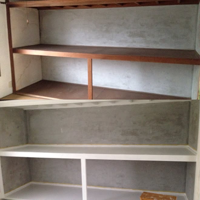 押入れ ペンキ塗り Diy 和室 築50年以上 などのインテリア実例 17 05 24 01 30 10 Roomclip ルームクリップ