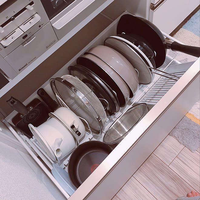 収納 シンク下収納 ニトリ キッチン コンロ下収納 などのインテリア実例 19 08 29 06 58 27 Roomclip ルームクリップ