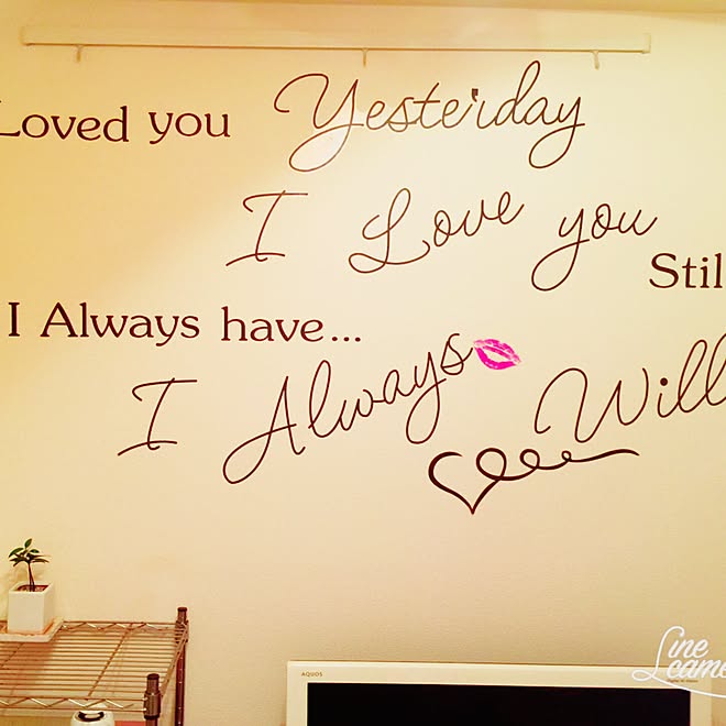 壁 天井 一人暮らし ウォールステッカーのインテリア実例 16 12 04 23 54 34 Roomclip ルームクリップ