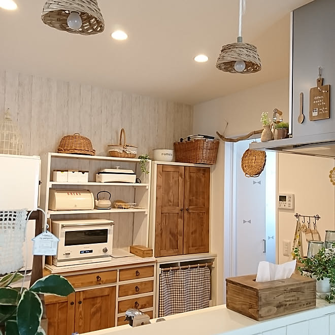 キッチン/カフェ風インテリア/山善/みなさんの作品♡/関家具...などのインテリア実例 - 2019-09-20 19:27:01