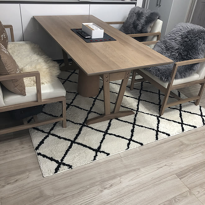 ニトリ ムートン シギヤマ家具 ダイニングセット 机のインテリア実例 19 12 09 15 02 40 Roomclip ルームクリップ