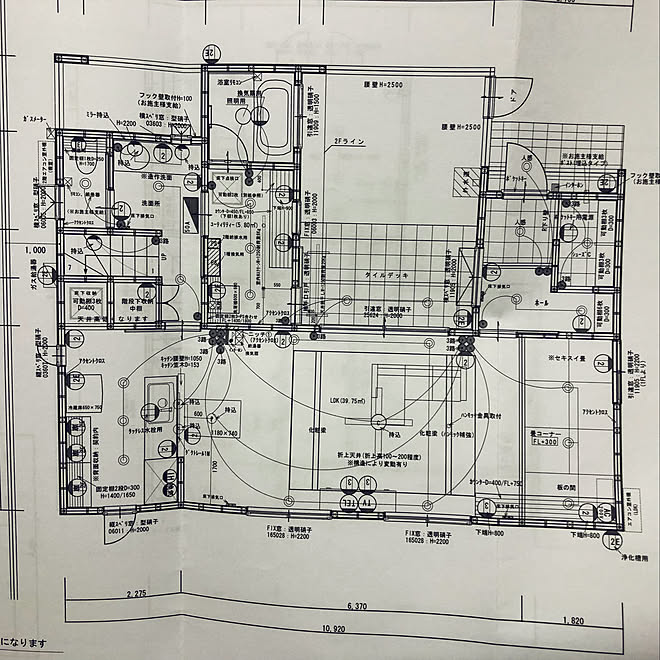 部屋全体 電気配線 畳ldk 間取り図 中庭 などのインテリア実例 18 11 25 22 03 52 Roomclip ルームクリップ
