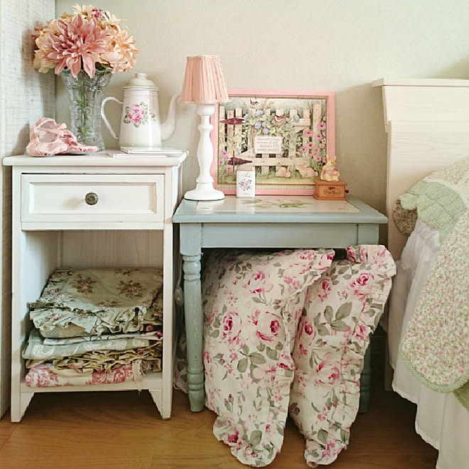 机 シャビーシッククチュール レイチェルアシュウェル パステルカラー メルヘンカントリー などのインテリア実例 19 09 06 19 16 41 Roomclip ルームクリップ