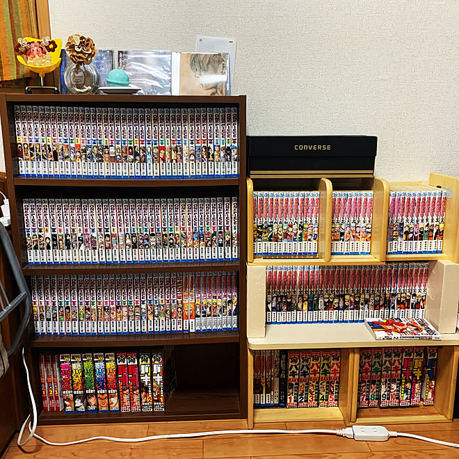 新しい本棚欲しい Fairy Tail 刃牙 Boruto Naruto などのインテリア実例 19 07 30 22 04 19 Roomclip ルームクリップ