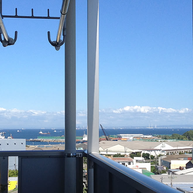 部屋全体 ベランダからの景色 ベランダからの眺め ベランダからの風景 海のある風景 などのインテリア実例 18 06 12 14 41 25 Roomclip ルームクリップ