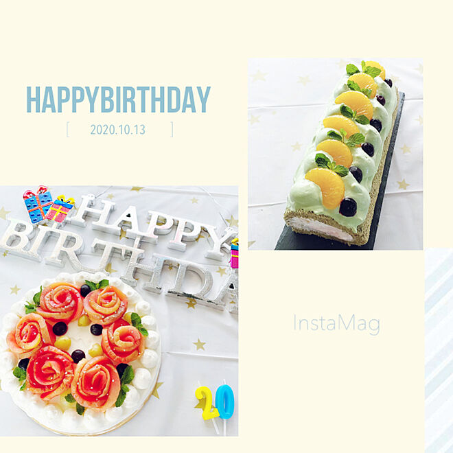 薔薇のケーキ 抹茶ケーキ バースデーケーキ 歳の誕生日 歳のお祝い などのインテリア実例 10 14 16 53 16 Roomclip ルームクリップ