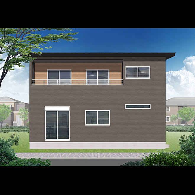 白サッシ 外壁 グレーの家 ニチハ サイディング 部屋全体のインテリア実例 06 14 11 55 03 Roomclip ルームクリップ