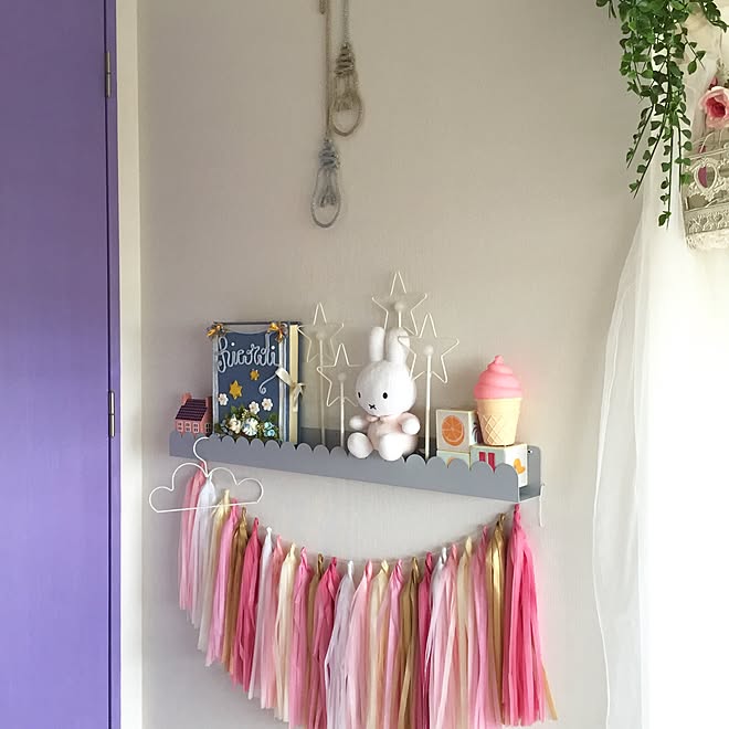 ベッド周り/ドアリメイク/ソフトクリーム/ソフトメルヘン/新タグ...などのインテリア実例 - 2016-07-03 08:57:56