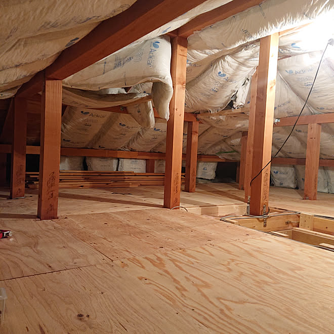 部屋全体 Diy Diy 小屋裏部屋15畳 一級建築士 などのインテリア実例 02 23 18 18 38 Roomclip ルームクリップ