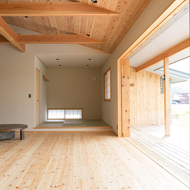 珪藻土 珪藻土の壁 ちゃぶ台 リビング横の和室 リビングと和室 などのインテリア実例 21 09 28 14 16 33 Roomclip ルームクリップ