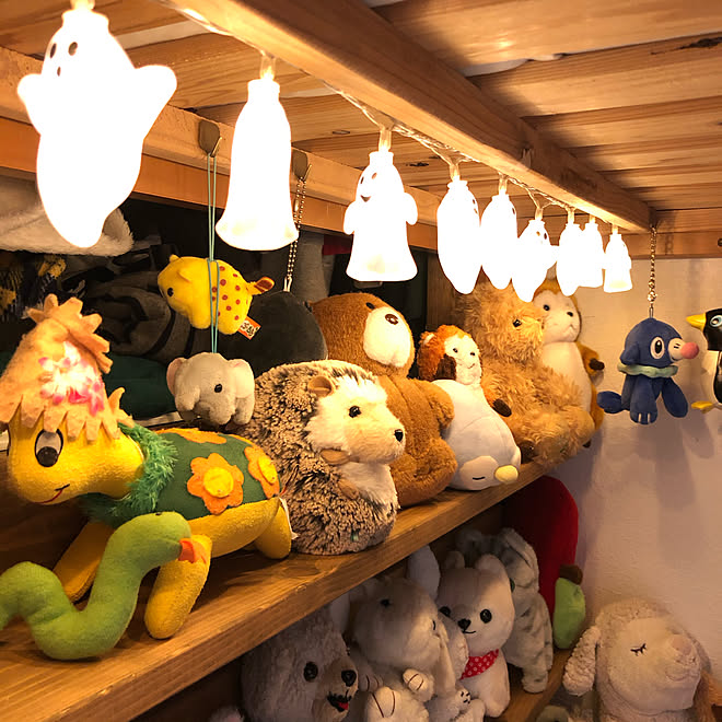 イルミネーション 二段ベッド 3coins ポケモン ぬいぐるみ などのインテリア実例 19 11 09 21 50 30 Roomclip ルームクリップ