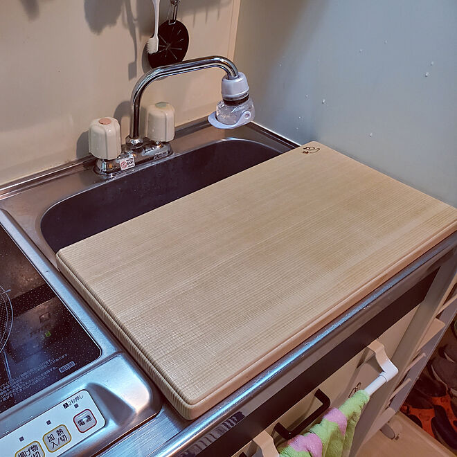キッチン ひとり暮らし 1k まな板 ミニキッチンのインテリア実例 05 10 15 29 16 Roomclip ルームクリップ