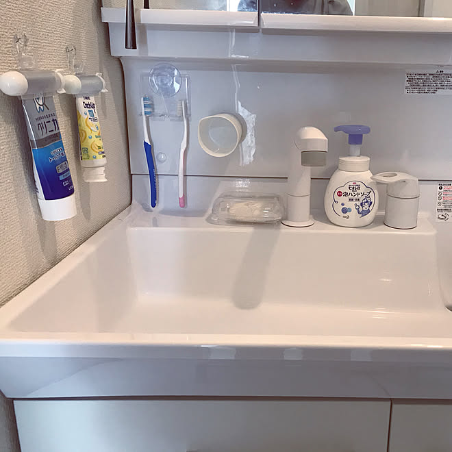 歯磨き用コップ 歯磨き粉収納 吊るす収納 洗面台 バス トイレのインテリア実例 21 05 06 11 42 17 Roomclip ルームクリップ