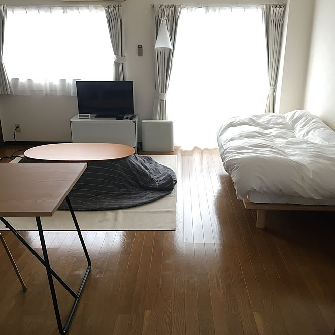 部屋全体/一人暮らし/こたつ/テレビ台周辺のインテリア実例 20190303 081647 ｜ RoomClip（ルームクリップ）