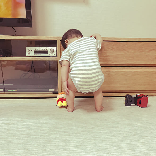 リビング ミニマリスト目指してます 狭くてもあきらめない ミニマリストに憧れて 赤ちゃんのいる暮らし などのインテリア実例 17 09 15 14 07 29 Roomclip ルームクリップ