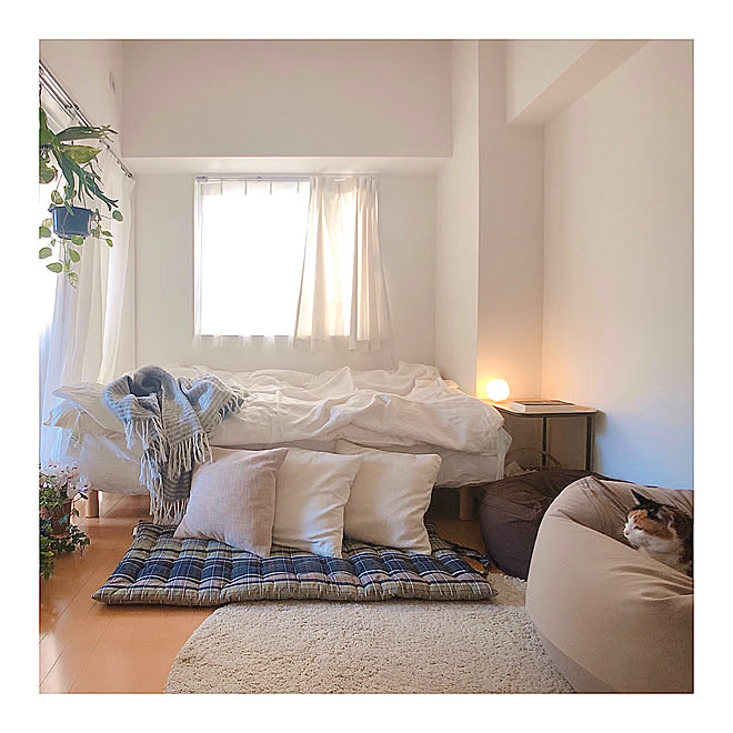 来客用 ごろ寝クッション ごろ寝マット ひとり暮らしインテリア 一人暮らし などのインテリア実例 04 09 14 21 56 Roomclip ルームクリップ