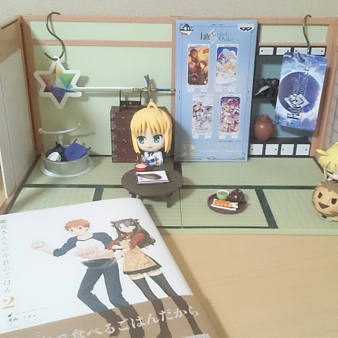 ベッド周り アルトリア ペンドラゴン ねんどろいど ねんどろいどプレイセット オタク部屋 などのインテリア実例 18 03 15 17 06 28 Roomclip ルームクリップ