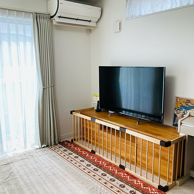 赤ちゃんのいたずら防止 ベビーサークル ナチュラル シンプル シンプルナチュラル などのインテリア実例 21 03 05 10 59 02 Roomclip ルームクリップ
