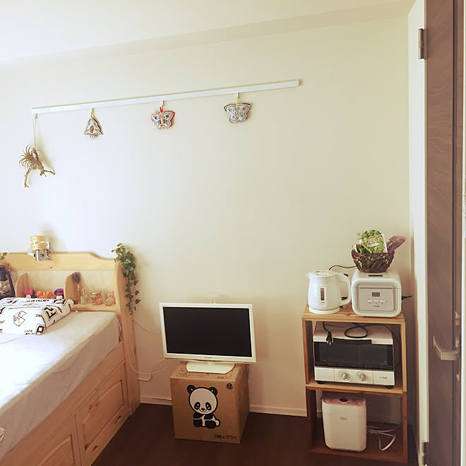 レイアウト思案中 横長の部屋 7畳 一人暮らし 1k などのインテリア実例 19 10 12 25 39 Roomclip ルームクリップ