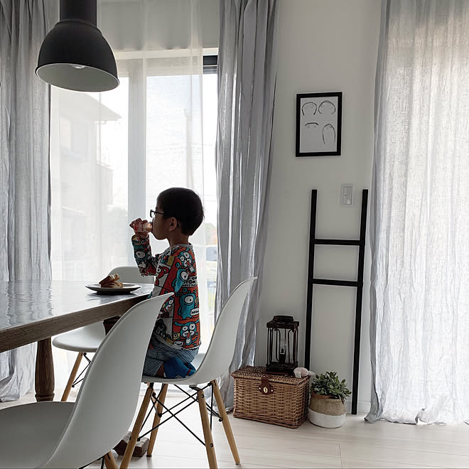 カーテン シンプルライフ 丁寧な暮らし こどもと暮らす 北欧モダン などのインテリア実例 19 03 29 01 13 09 Roomclip ルームクリップ