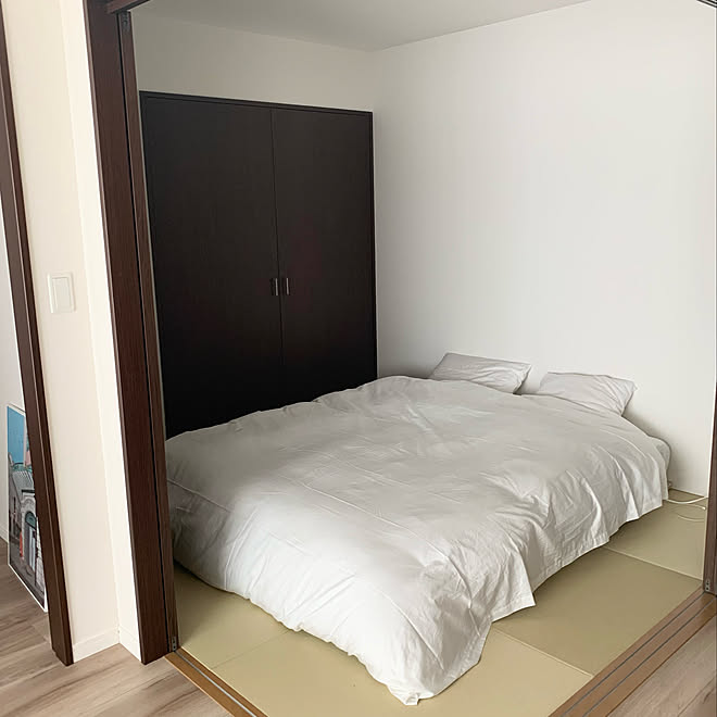 寝室インテリア 和室ベッド Ikeaマットレス 買ってよかったもの ベッド周りのインテリア実例 22 05 19 45 06 Roomclip ルームクリップ