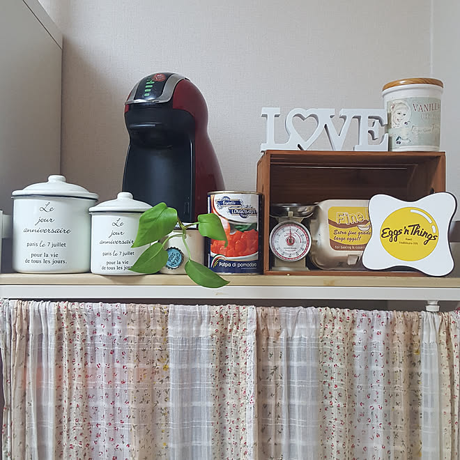 キッチン/ネスレ ドルチェ/雑貨大好き♡/観葉植物のある暮らし/いいね！ありがとうございます♪...などのインテリア実例 - 2017-10-19 18:19:22