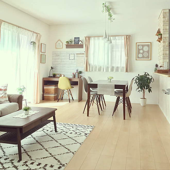 部屋全体 狭いリビングダイニング ダイニングテーブル 建売住宅 建売 などのインテリア実例 18 09 28 12 11 17 Roomclip ルームクリップ