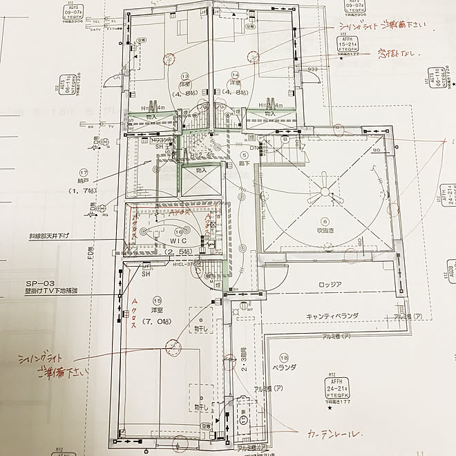 部屋全体 ヘーベルハウス 吹き抜けリビング ヘーベルハウス打ち合わせ 間取り図 などのインテリア実例 17 08 13 17 31 55 Roomclip ルームクリップ