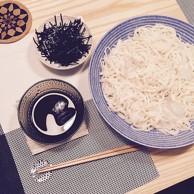 北欧食器 そうめん 箸置き ランチョンマット ニトリ などのインテリア実例 15 07 19 00 45 01 Roomclip ルームクリップ