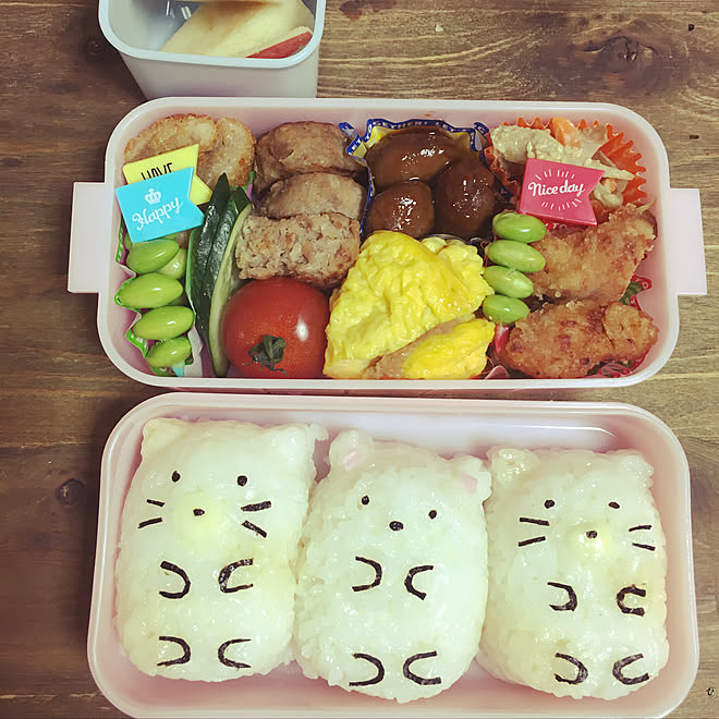 キッチン お弁当作り すみっこぐらしキャラ弁 遠足のお弁当 すみっこぐらしのインテリア実例 18 05 22 09 34 14 Roomclip ルームクリップ