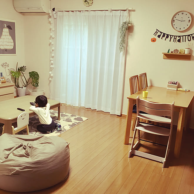 リビング ビーズクッション Interior リビングダイニング 模様替え などのインテリア実例 18 09 28 22 47 23 Roomclip ルームクリップ