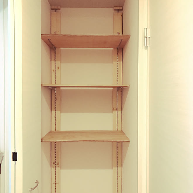 2 4材 物置diy 棚 ダイソーのニスのインテリア実例 06 29 30 33 Roomclip ルームクリップ