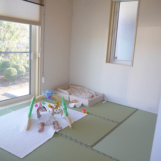 リビング 赤ちゃんのいる暮らし 和室をキッズスペースに 和室 アイスマートのインテリア実例 18 08 19 16 32 34 Roomclip ルームクリップ