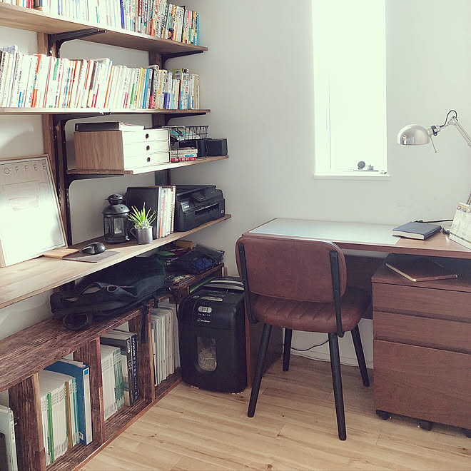 在宅 書斎 本棚diy ラブリコでdiy ラブリコ などのインテリア実例 09 03 10 51 52 Roomclip ルームクリップ