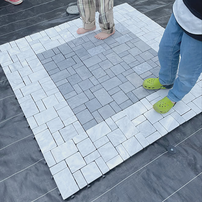 グレー タイル ジョイントタイル Diy 庭diy などのインテリア実例 21 05 04 23 18 27 Roomclip ルームクリップ グレー タイル ジョイントタイル Diy 庭diy などのインテリア実例 21 05 04 23 18 27 Roomclip ルームクリップ