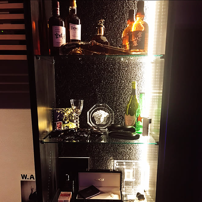 棚/飾り棚/バーカウンターのある家/アパレルショップ風/ホームバーのある部屋&hellip;などのインテリア実例 20190101 2132