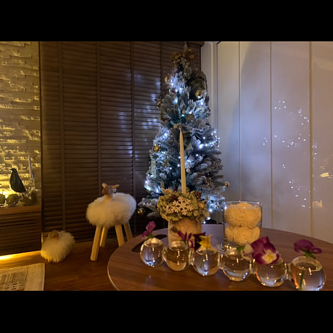 クリスマス/製作家具/北欧/ウォールナット/無垢の床...などのインテリア実例 - 2019-11-23 06:49:49