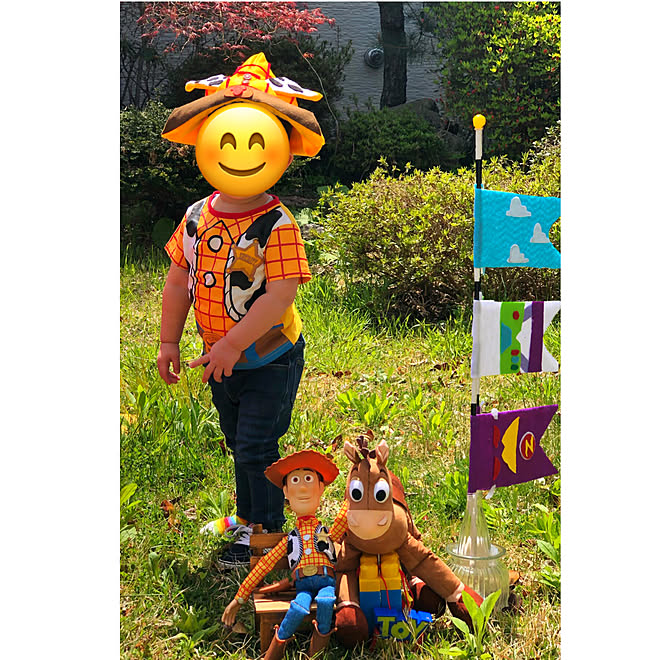 かぶと飾り こどもの日 フェルト ダンボール工作 ディズニー大好き などのインテリア実例 21 05 02 22 02 33 Roomclip ルームクリップ