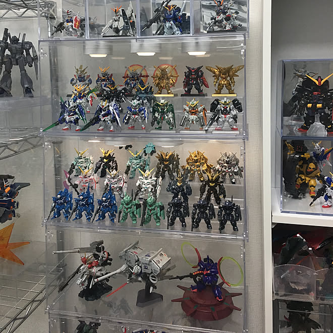 ガンプラ ガンダムコンバージ 趣味部屋 趣味の部屋 男の趣味部屋 などのインテリア実例 2018 06 20 21 15 15 Roomclip ルームクリップ