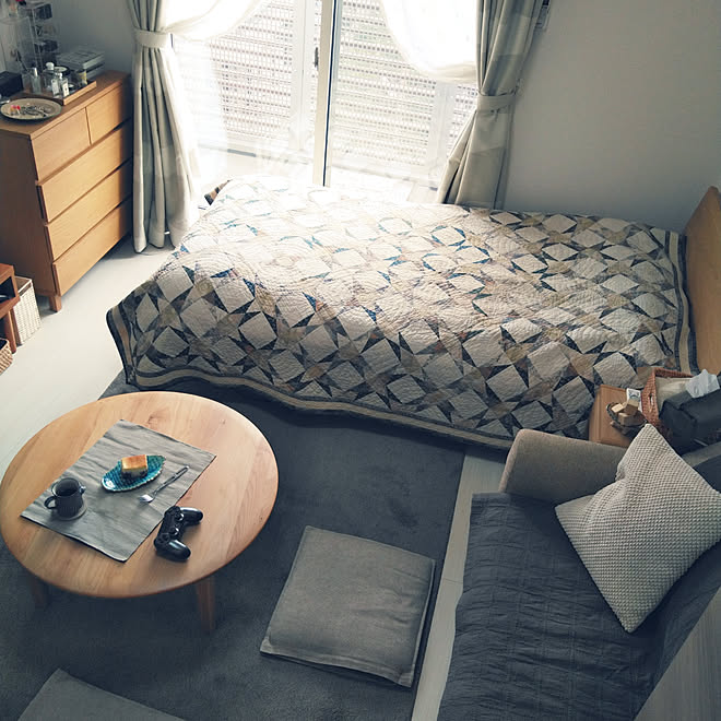 部屋全体 全体図 狭い部屋 1k 一人暮らし などのインテリア実例 04 05 13 40 16 Roomclip ルームクリップ