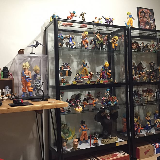 部屋全体 フィギュア ドラゴンボール 趣味部屋 フィギュア収集 などのインテリア実例 17 07 03 15 32 09 Roomclip ルームクリップ