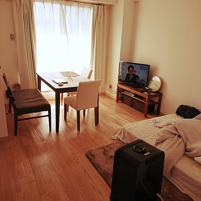 リビング 一人暮らし 1ldk カフェ風 寝室 などのインテリア実例 03 15 09 22 38 Roomclip ルームクリップ