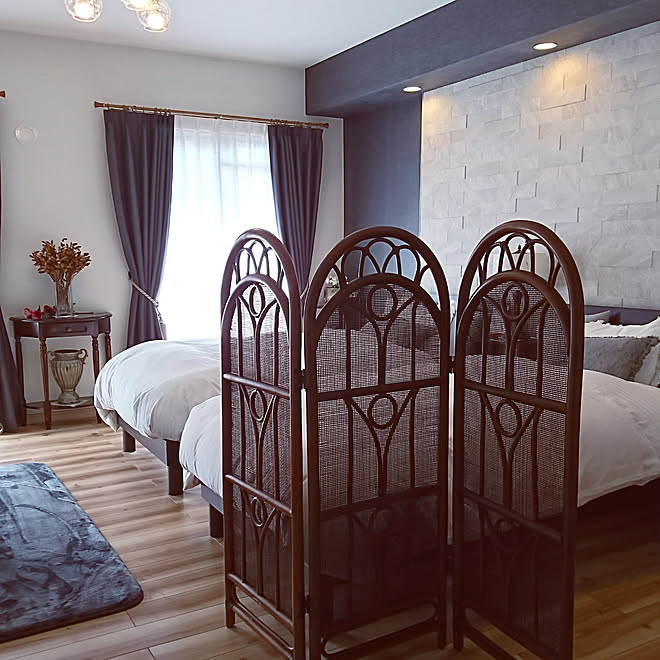 ベッド周り ゲストルーム ラタンの衝立のインテリア実例 19 03 16 10 41 44 Roomclip ルームクリップ ベッド周り ゲストルーム ラタンの衝立のインテリア実例 19 03 16 10 41 44 Roomclip ルームクリップ