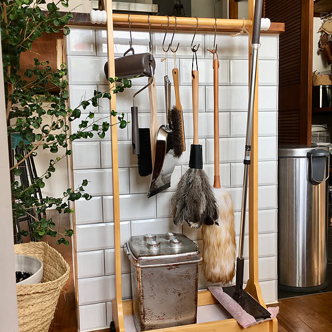ダスター/ほうき/羽はたき/収納/掃除道具...などのインテリア実例 - 2019-11-15 10:11:36