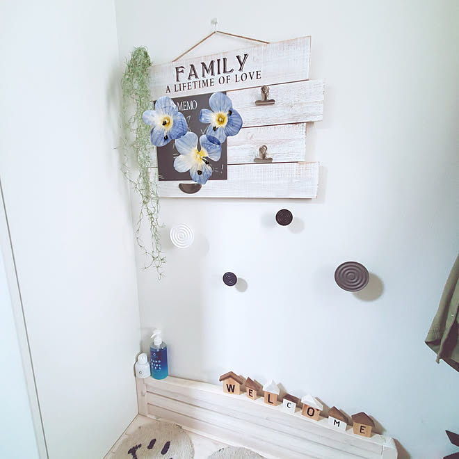 玄関 入り口 ベンチ収納 Salut ニトリ フック などのインテリア実例 21 05 21 16 10 47 Roomclip ルームクリップ