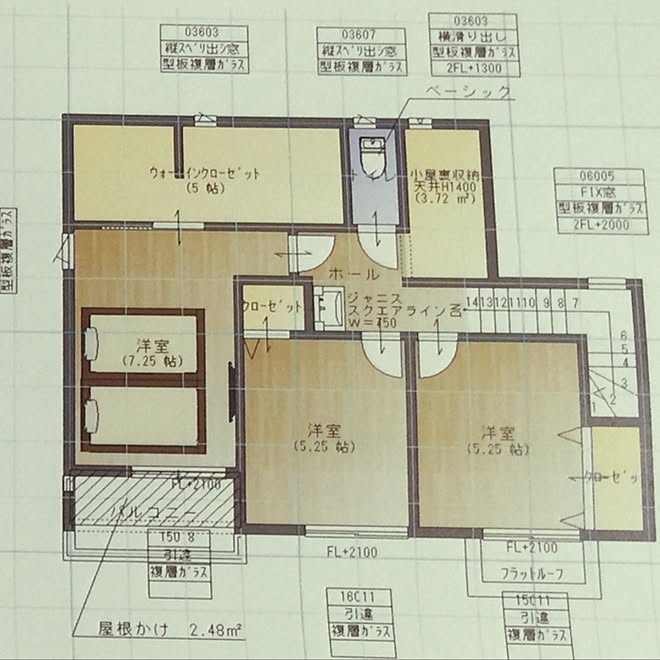 二階の洗面所 間取り図 新築計画 まだまだこれから 部屋全体のインテリア実例 16 11 23 21 00 33 Roomclip ルームクリップ