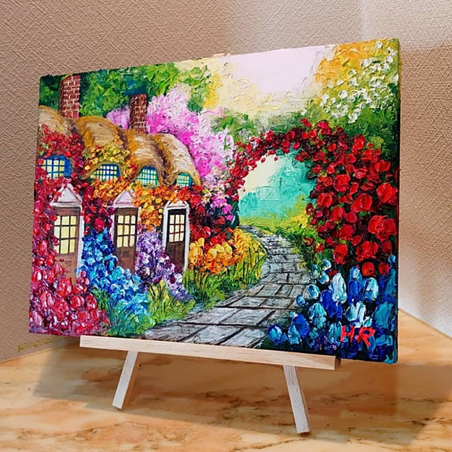 部屋全体 アート 画家さんと繋がりたい 油彩 絵画 などのインテリア実例 2021 05 15 19 36 38 Roomclip ルームクリップ