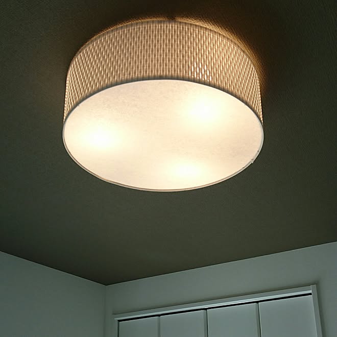 壁/天井/イケア/平屋/シーリングライト/アクセントクロスのインテリア実例 20160830 005638 ｜ RoomClip